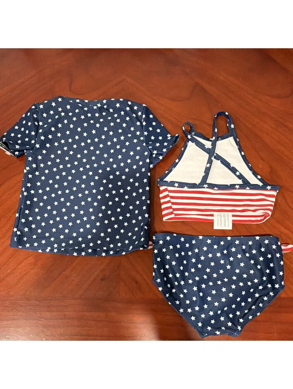OshKosh B'gosh Baby 3-Piece Star Print Swim Set with UPF 50+ Protection, Size12M